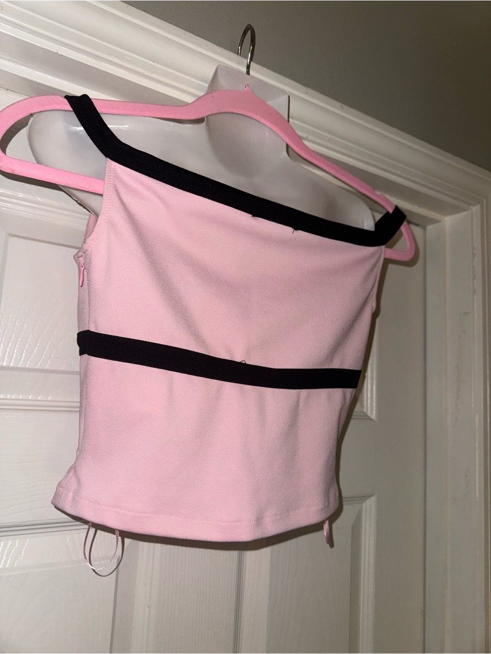 Zara Tie-Up Opening Off-Shoulder Crop Top - Picture 10 of 11